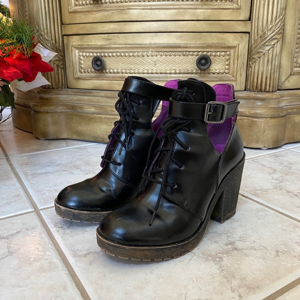 London Rebel Heeled Boots